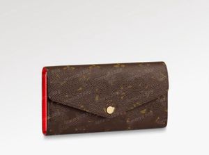 Wysokiej wysokiej jakości 10A Torby projektantów Portfel Luksusowy empreinte torebka Sarah Clutch Torby Flatch Letter Monety torebki Kobiety Plaid Card Holder Oryginalna torba na kurz 60531