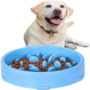 犬のスローフィーダーボウルアンチガーピングペットのゆっくりと摂食料理耐久性のある窒息を防ぐ健康的なデザイン犬218i