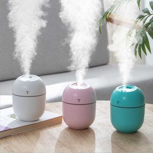 Humidifiers Ultrasonic Air Humidifier 200ML Mini Aroma Essential Oil Diffuser for Home Car Office USB LED Night Light Lamp Fogger Mist Maker Wholesale L230914