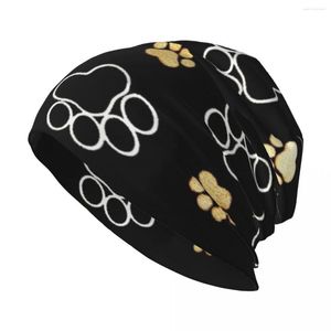 Berets Dog Stylish Stretch Knit Bluchy Beanie Cap wielofunkcyjny czaszka czaszka dla mężczyzn