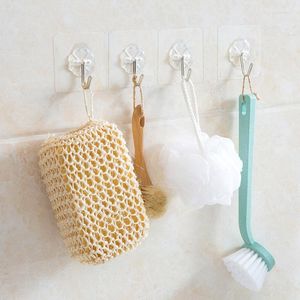 Hooks 2Pcs Transparent Strong Self Adhesive Door Wall Hangers Suction Heavy Load Rack Cup Sucker For Kitchen Bathroom