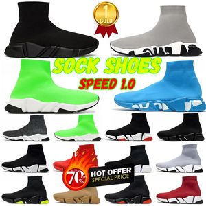 Socke Designer Damen Herren Freizeitschuhe Damen Speed Trainer Socken Boot Speeds Schuh Läufer Runner Sneakers 1.0 Walking Triple Black