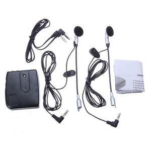 Motorcycle Intercom 1 Pair Helmet To Set 2 Headsets Mp3 Input Microphone Drop Delivery Automobiles Motorcycles Accessories Dhbmx