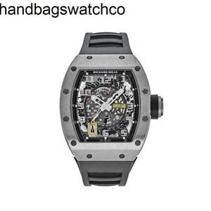 RicharMilles Orologi Meccanico di lusso Movimento meccanico Quadrante in ceramica Cinturino in caucciù Sport Lega di titanio Rotore dichiarabile Rm030 2023