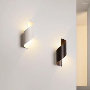 Vägglampa svart minimalistisk hallrum flickor barn barn estetisk lyster ljus sovrum sovrum applikation mural hus dekoration