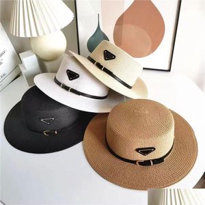 Ballkappen Neue Luxus-St-Hut für Männer und Frauen mit der gleichen Reise Sunsn Gürtelschnalle Sun Sunshade 14 Modelle können Drop-Lieferung Fashi Dh3Xq sein