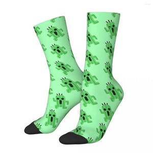 Meias masculinas hip hop retro cactil louco compressão unisex cactus estilo de rua padrão impresso engraçado novidade feliz tripulação meia