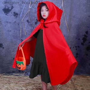 Womens Cape Little Red Cloak Halloween Cape Kvinnliga vuxna kostymer Föreställningar Little Red Riding Hood Cape Cloak Girlsa Dultp erformancec Ostumep ropscoskinderga