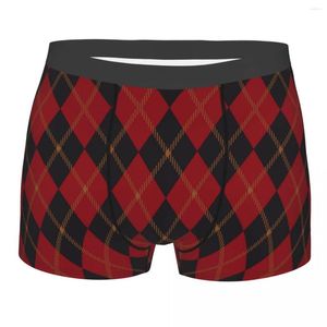 Underpants Boxer Men Classic Plaid Men's trosor shorts andningsbara män underkläder trosor sexiga boxare