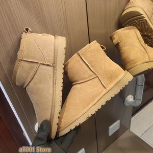 مصمم الأحذية أستراليا Slippers Tasman Tazz Womens Platform Winter Booties Girl Classic Snow Boot Onghle قصيرة الجودة المصغرة الفراء EUR35-43