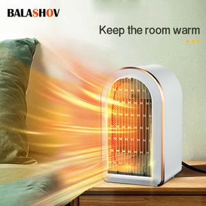 Home Heaters Electric Mini Fan Heater 1200W Portable Desktop Household Home Heating Stove Radiator Warmer Machine For Winter HKD230904