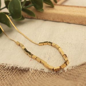 Ins stil slät rostfritt stål charm halsband orm kedje halsband för kvinnor gåva