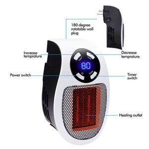 Hemvärmare låg konsumtion elektrisk värmare 500W väggvärmare med fjärrkontroll Portable Room Heat Spise Mini Indoor Radiator Warmer HKD230904