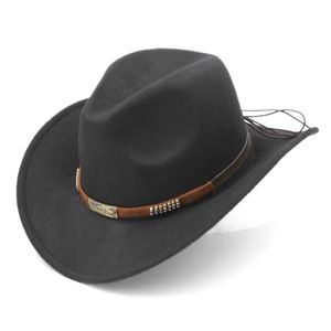 Kids Boys Girls Western Cowboy Hat Wide Brim Kowgirl Cap W Decorings Band Decorations لعيد ميلاد عيد الميلاد عيد ميلاد هالوين 303G