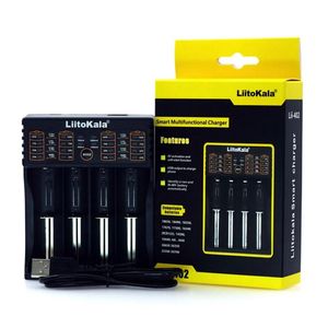 Nya Liitokala 18650 Batteriladdare 2 4 Slots USB Smart Chargers för 18650/26650/18350/16340/18500/AA/AAA NIMH LITHIUM Batteri LII-402 LII-202