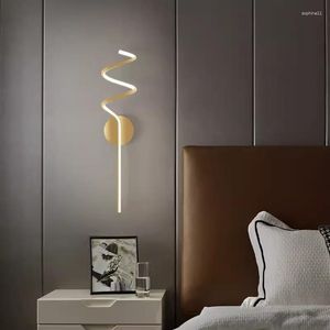 Wall Lamp Simple LED Metal Lamps Home Decoration Accessories Living Room El Staircase Bedroom Corridor Background Back Lights