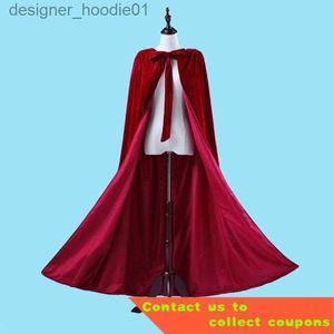 Women's Cape Han Chinese Clothing Shawl Cape Women's Autumn Bride Long Cloak Gold Velvet Warm Outer Wear Hooded Xiuhe Clothing10Mont L230914