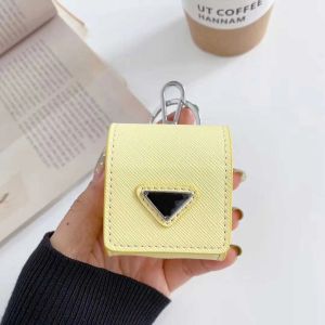 Fashion Desinger Airpods Case Backpack Style 4 Colors Airpods Package with Inverted Triangle Pattern with Keychain CHG23091420-12 peterpoppy
