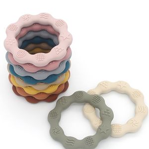 Beißringe Spielzeug Baby Beißring Gesundheitspflege Molar Spielzeug Taktile Wahrnehmung Lebensmittelqualität Silikon geboren Grip Zahnen Dusche Geschenk BPA frei 230914