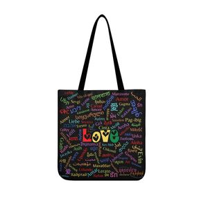 DIY Stofftragetaschen individuell für Männer und Frauen Stofftaschen Clutch-Taschen Totes Dame Rucksack professionell cool schwarz personalisierte Paargeschenke einzigartig 25511