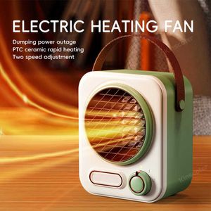 Home Heaters Electric Mini Fan Heater Warm Blower Portable Desktop Household Wall Home Heating Stove Radiator Warmer Machine For Winter HKD230904