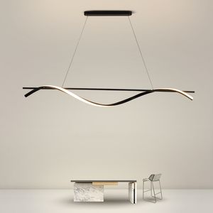 Neue Küche Esszimmer Insel Suspension Pendelleuchte Minimalistische Aluminium Eisen Kunst Beleuchtungskörper Haus Dekor LED Licht Glanz