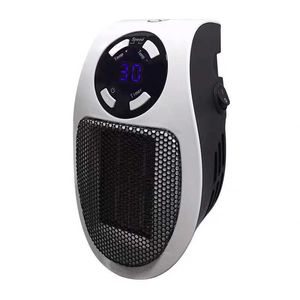 Hemvärmare 500W fläktvärmare Mini Electric Space Heater Portable Wall Outlet Heater With LED Display Justerbar termostat och timer Mute HKD230904