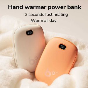 Home Heaters JISULIFE Hand Warmers Rechargeable 3S Instant Heat USB Power Bank Portable Electric Heater With LED Digital Screen 60 Fast Warm HKD230904