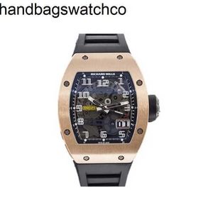 RicharMilles Watches Luxury Mechanical Mechanical Movement Ceramic Dial Rubber strap Sports Gold Rm029