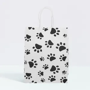 Dog Carrier 20 Pcs Candy Bag Cookie Checked Gift Bags Clear Kraft Paper Party Favors Bridesmaid