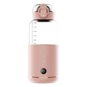 Portable Electric Baby Bottle Warmer, 300ml Water Capacity, Precise Temperature Control, Wireless Kettle for Formula Heating, BPA-Free, Travel-Friendly