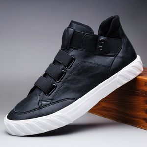 Kleid Schuhe Herren Leder Koreanische Trend Bequeme Loafer Britische Mode Männer High Top Sneakers 2023 Mokassins Zapatos De Hombre 230912