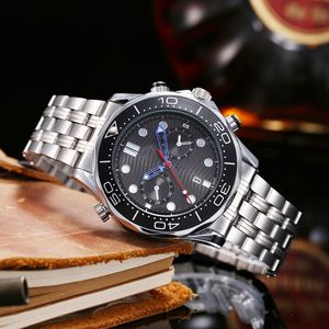 Męski zegarek męski ruch kwarcu Five Dial Sapphire Kalendarz 41 mm zegarek moda ze stali nierdzewnej zegarek