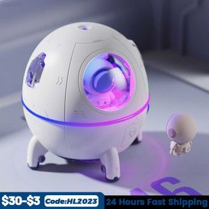 Umidificadores Umidificador de Ar Peculiar Astronauta USB Aromaterapia Spray Máquina de Névoa Elétrica Água Aroma Difusor Humidificador Escritório Quarto L230914