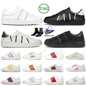 High Quality Men Women ity Open Sneaker Casual Shoes White Black Red Gold Trainers Dress Shoe Mens Womens Leather Breathable Open For A Change Low sports Size 36-46