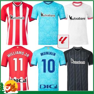2023 2024 Bilbao Club Soccer Jerseys 23 24 Atlético ADURIZ GURUZETA WILLIAMS MUNIAIN PAREDES BERENGUER ANDER HERRERA UNAI SIMON futebol masculino / infantil camisa
