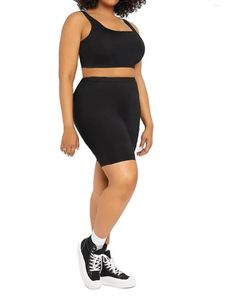 Byxor Summer Women's Wear Plus-Size Sticked Fabric Elegant Slim Style Tight Sports Shorts