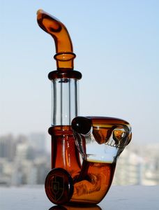 Ambre Sherlock main tuyau verre marteau brûleur à huile Mini tuyaux de fumée tuyaux courts émoussés pour accessoires de fumée d'herbes sèches