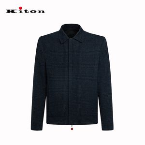 Мужские куртки Весенний комплект из смесовой шерсти синего цвета в деловом стиле