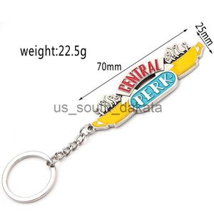 Key Rings American TV show Friends Keychain Central Perk Coffee Time Pendant Key Chain For Best Friend Car Keyring llavero Jewelry Gifts x0914