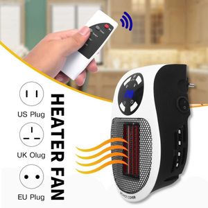 Home Heaters Electric Heater 220V/110V 500W Room Indoor Radiator Mini Air Heating Stove Winter Household Remote Control Warmer Blower Machine HKD230904