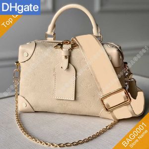 Plånböcker modeväska kvinnor messenger kedja präglade läder guld metall crossbody axelväska handväska b073 45393 45394 73v1