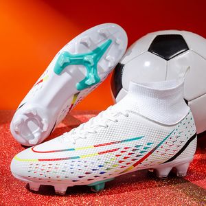 Dress Shoes Outdoor Men Football Shoes Long Spikes Ankle Training Soccer Shoes Cleats Sport Trend Ultralight Professional Soft Professional 230914
