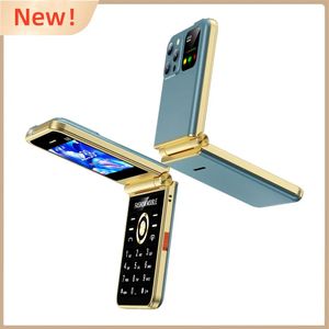 New P20 4 SIM Card Flip Mobile Phone Speed Dial Magic Voice LED Flashlight MP3 FM Radio 2.4" HD Screen GSM Unlocked Cellphone