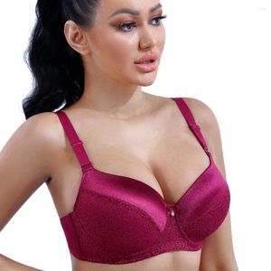 Sutiãs binnys d cup de alta qualidade sutiã feminino sexy bralette confortável completo nylon listrado plus size underwire