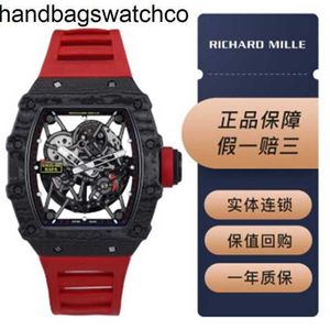 RicharMilles Watches Luxury Mechanical Mechanical Movement Ceramic Dial Rubber strap Famous Rm35-02 Titanium Recycling qq LU