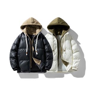 Jaquetas masculinas jaqueta de inverno jaquetas para homens à prova de vento com capuz moda coreana ropa y2k roupas de manga comprida roupas para baixo casaco quente 230912