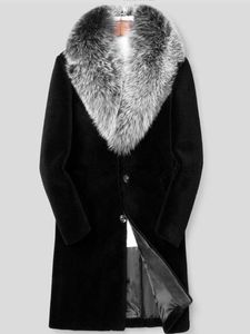 Men's Fur Faux Fur Men's Fur Faux Hot new men winter warm fashion imitation fur coat mink slim jacket long collar trench size L220927L230914