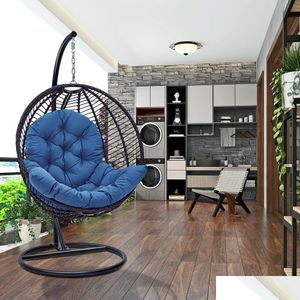 Hammocks Patio Hanging Egg Chair Outdoor Hammock Swing Stand Cushion Seat Drop Delivery Home Garden Furniture Otnhf