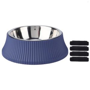 Dog Carrier Pet Feeding Bowl Easy To Disassemble At Food And Water Anti Oxidation Detachable With Non Slip Mats For Cats